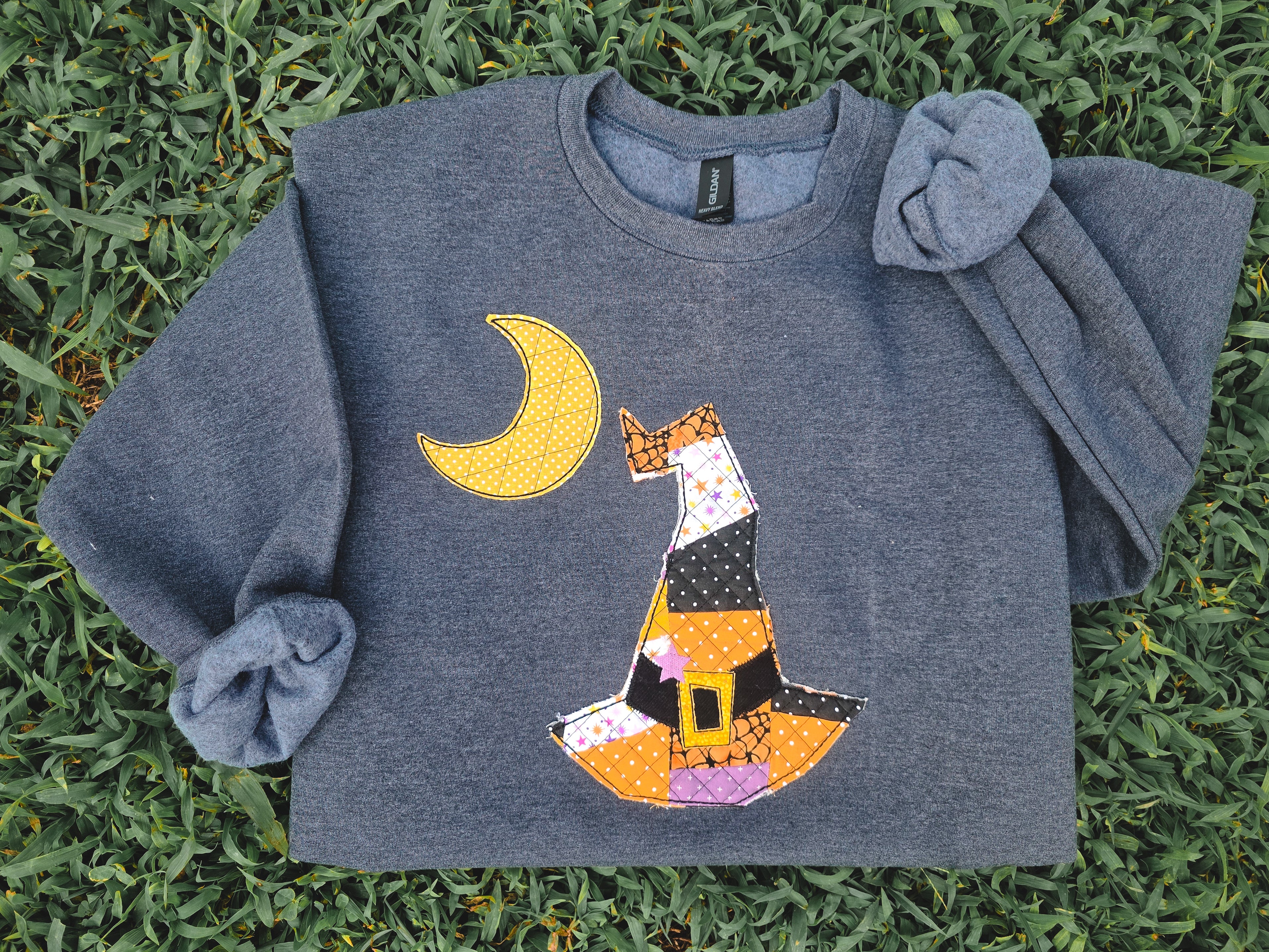 SEASONAL: patchwork witchin' hour crewneck