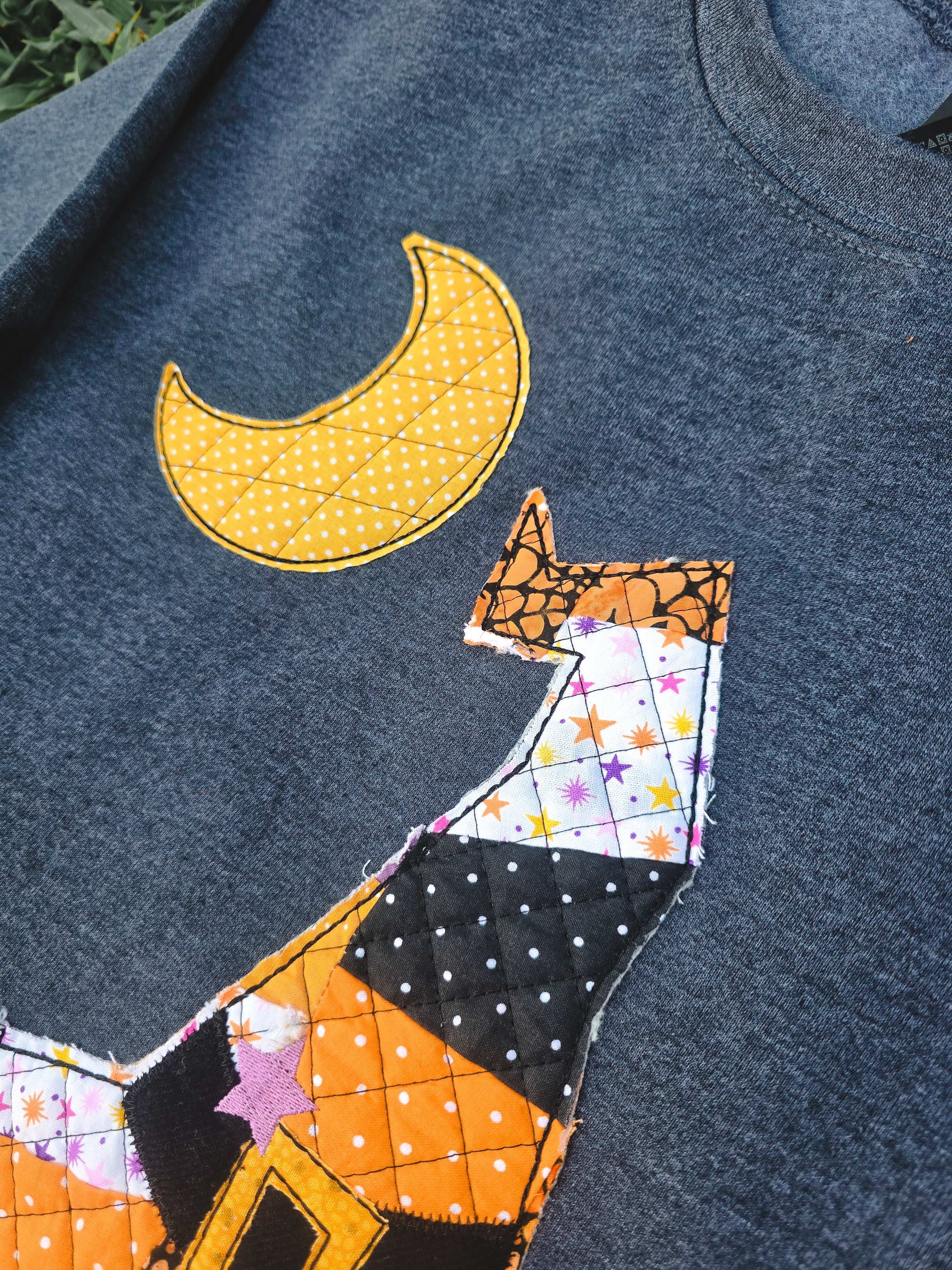 SEASONAL: patchwork witchin' hour crewneck